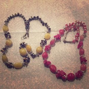 Set of 2 NEW fashion necklaces .very elegant!